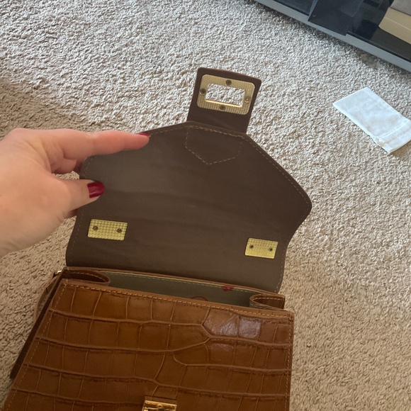 PERSAMAN NEW YORK Marta Embossed Satchel - Picture 8 of 11